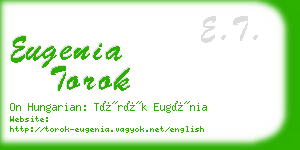 eugenia torok business card